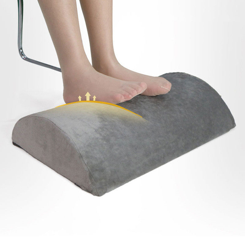 Ergonomic Half-Cylinder Foam Footrest