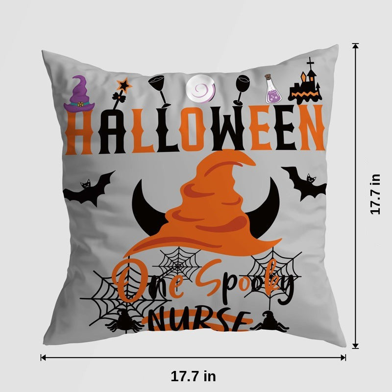 Pumpkin Castle Pillow Cover