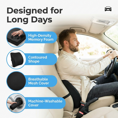 Memory Foam Lumbar Support Pillow