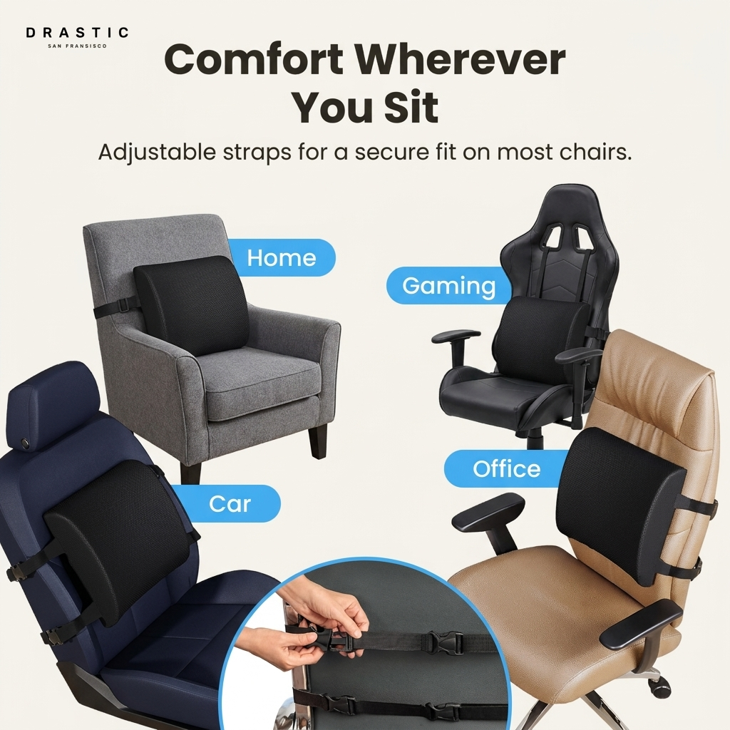 Memory Foam Lumbar Support Pillow